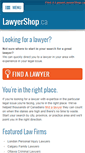 Mobile Screenshot of lawyershop.ca